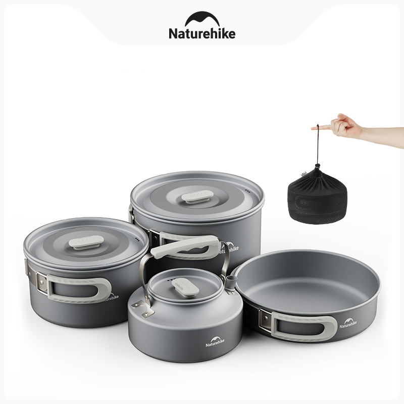 Camping Cooking Set 2 Person - Naturehike Camping Pot Set 4-7 Persons