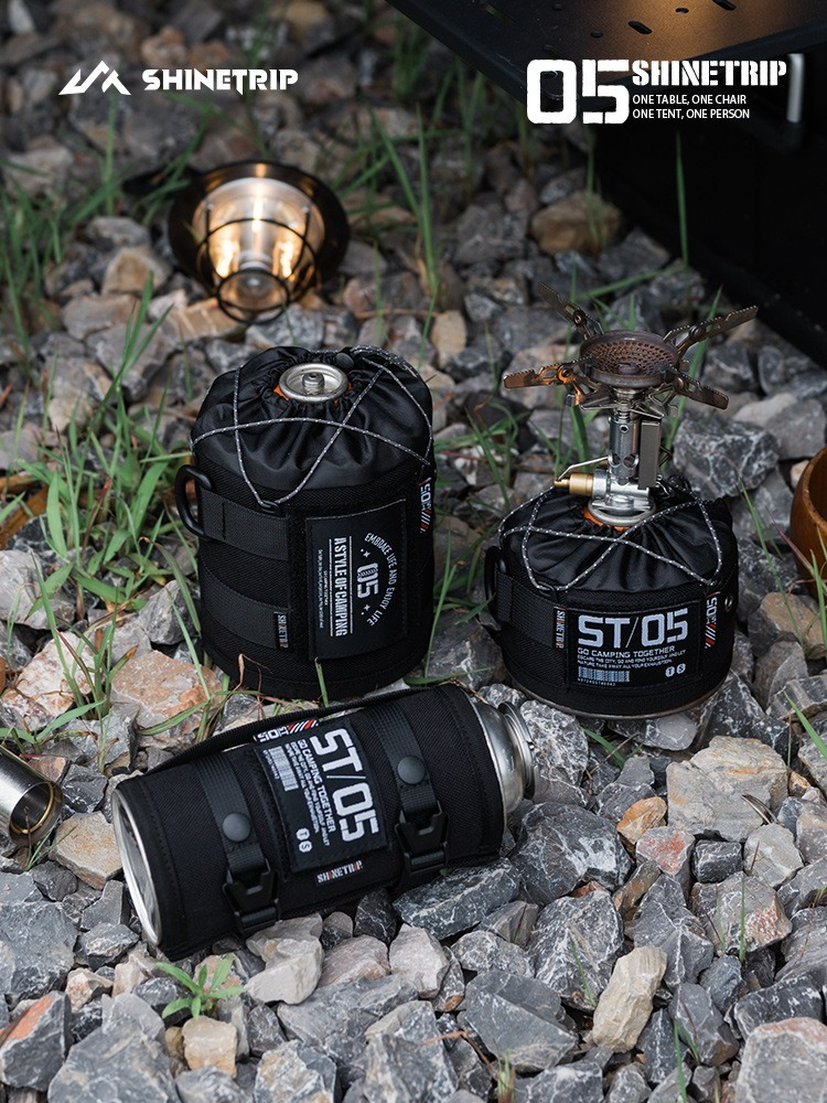 Camping Cooking Jet - Blackened Gas Cylinder Protective Cover Outdoor