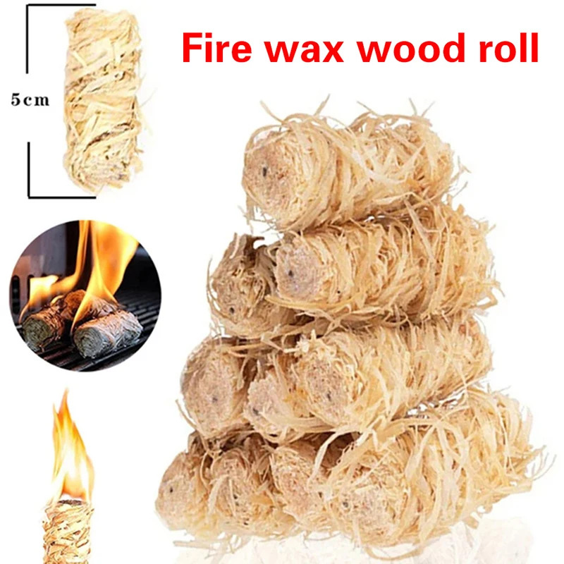 Charcoal Chimney Starter - 10/30/60pcs Natural Fire Starter, Wax Wood