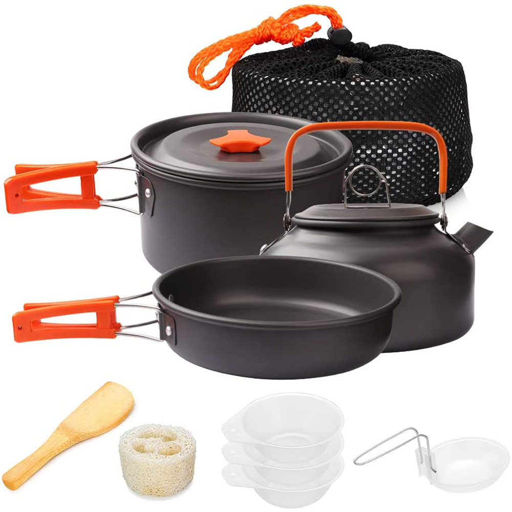 Camping Cooking Set Compact - 1pcs/1set Camping Cookware Kit Outdoor Cooking