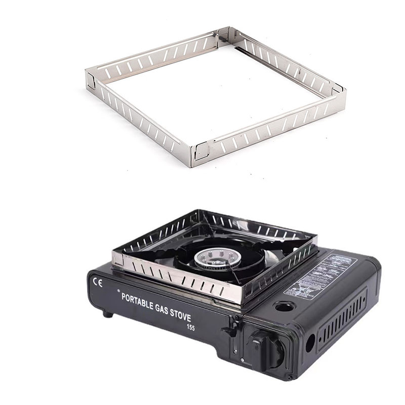 Camping Cooking Gas Stove - Outdoor Gas Stove Wind Screen Foldable
