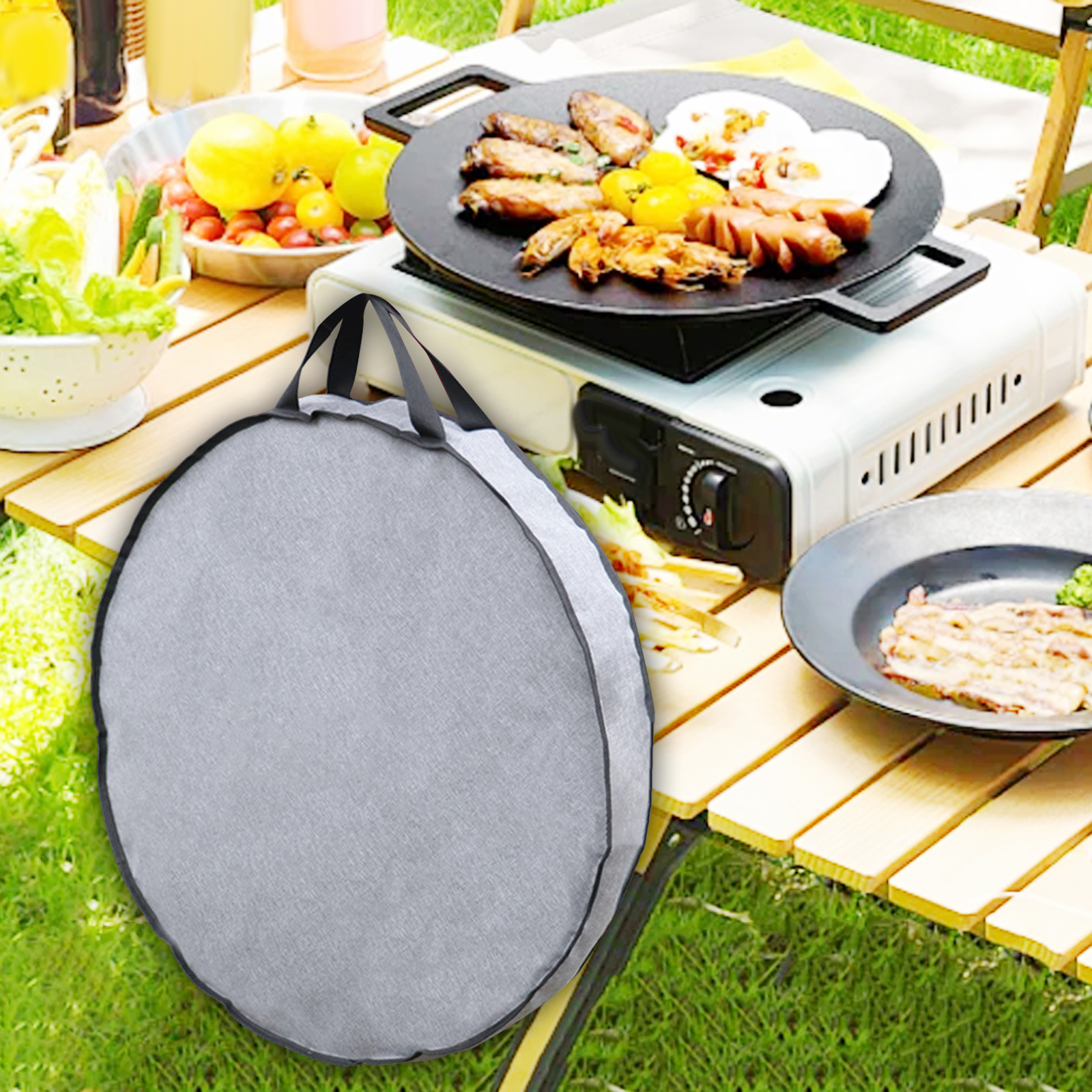 Camping Cooking Rack - Camping Skillet Bag Portable Cookware Organizer