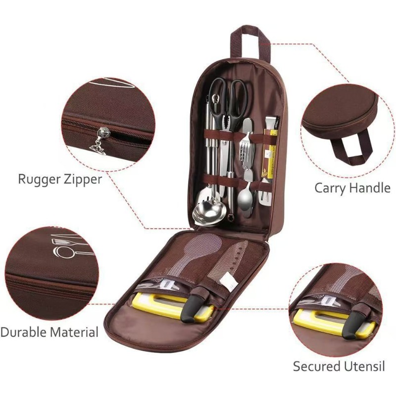 Camping Travel Cooking Utensil - огляд і ціна Camping Cooking Equipment Bag