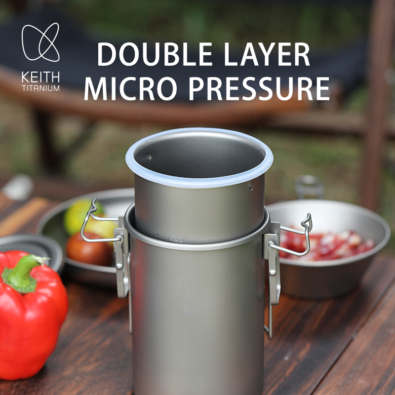 KEITH Pure Titanium Rice Cooke - огляд і ціна Camping Cooking Hardware