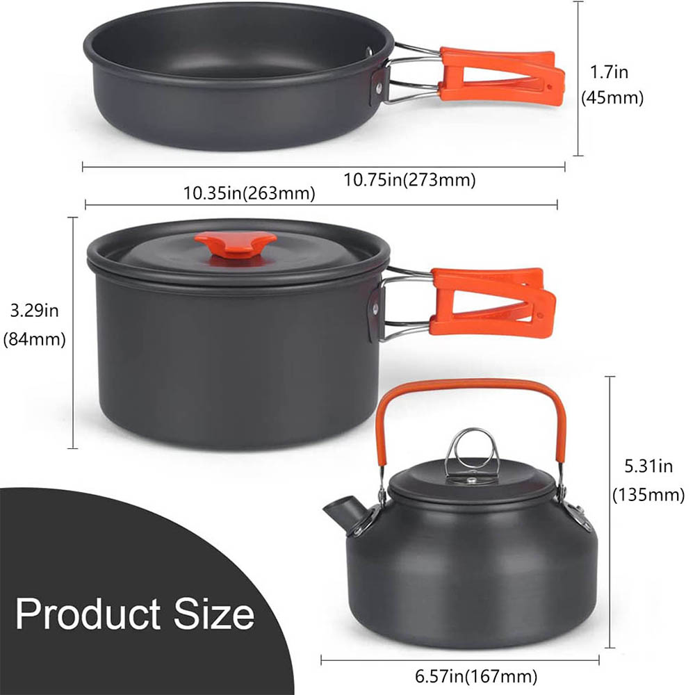 Aluminum Outdoor Camping Cookw - огляд і ціна Camping Cooking Equipment Bag