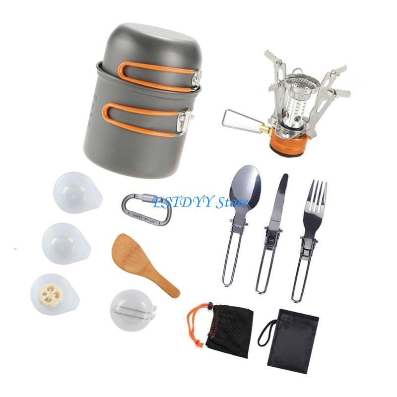 G6DE Camping Cookware Kits Fol - огляд і ціна Camping Cooking With Gas
