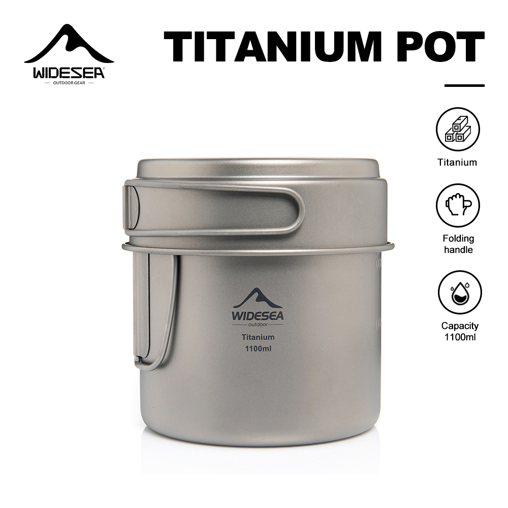 Widesea Ultralight Titanium Ca - огляд і ціна Camping Cooking Set Compact