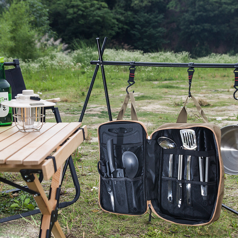 8pcs Camping Kitchen Cookware  - огляд і ціна Camping Cooking Rack