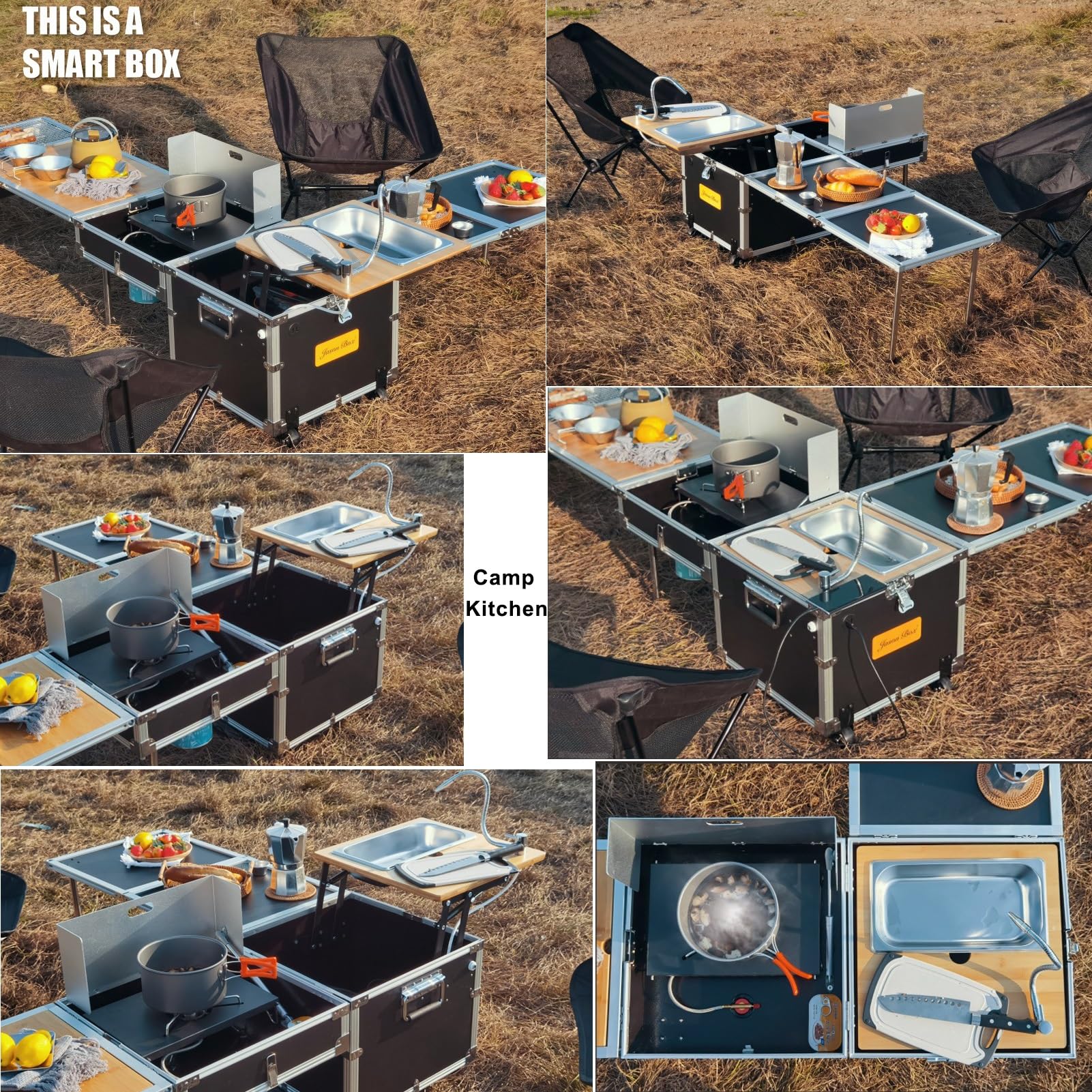 Outdoor Camping Cooking Set Ca - огляд і ціна Camping Cooking Box Set