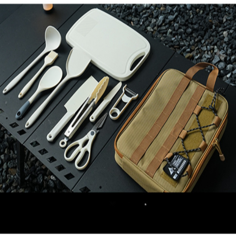 Portable 9Pcs Camping Kitchenw - огляд і ціна Camping Cooking Equipment Bag