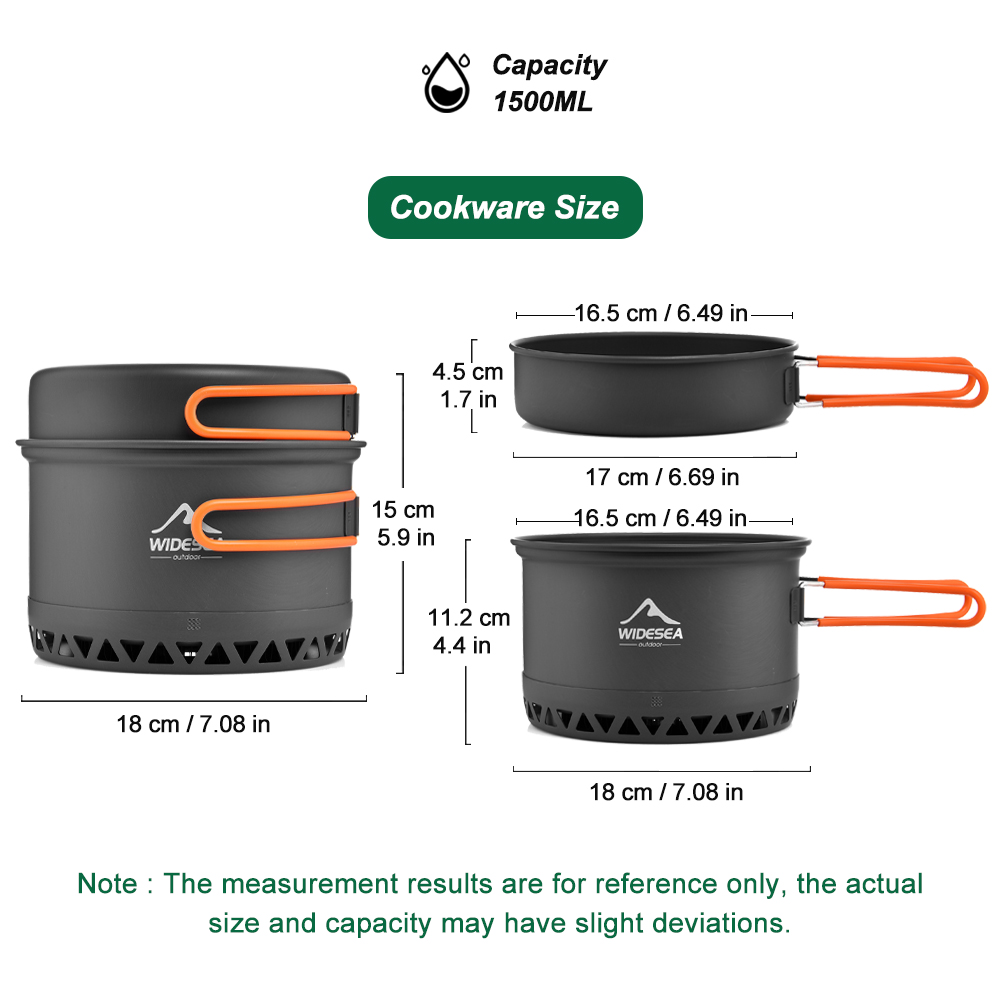 Camping Tableware Outdoor Cook - огляд і ціна Camping Cooking Set 2 Person