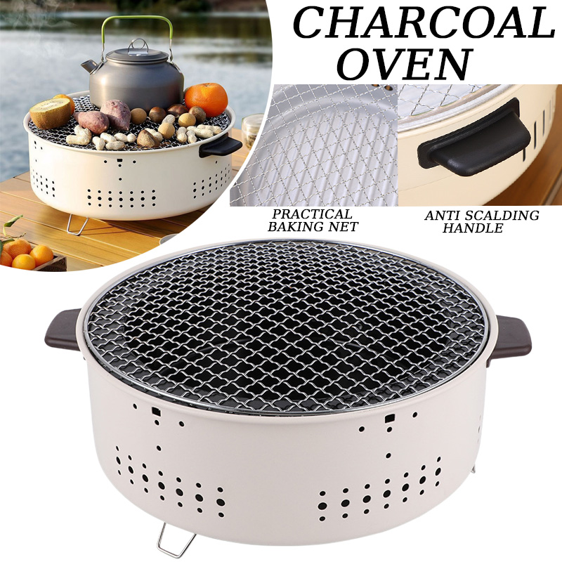Round Barbecue Stove 1/3pcs Po - огляд і ціна Camping Cooking Heater