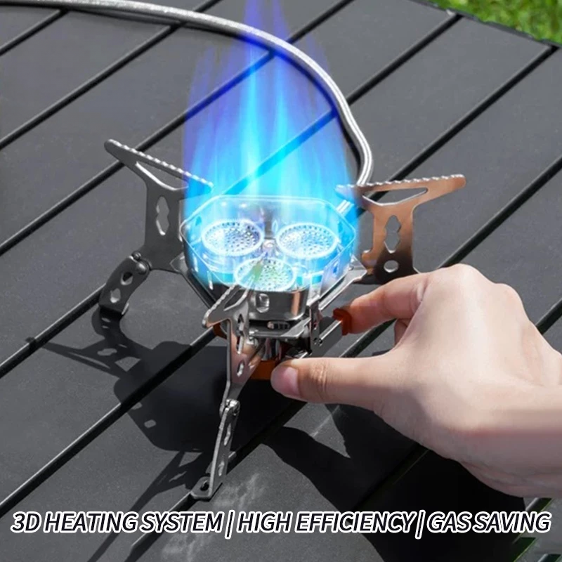 Three-Head Gas Stove Portable  - огляд і ціна Camping Cooking Hardware