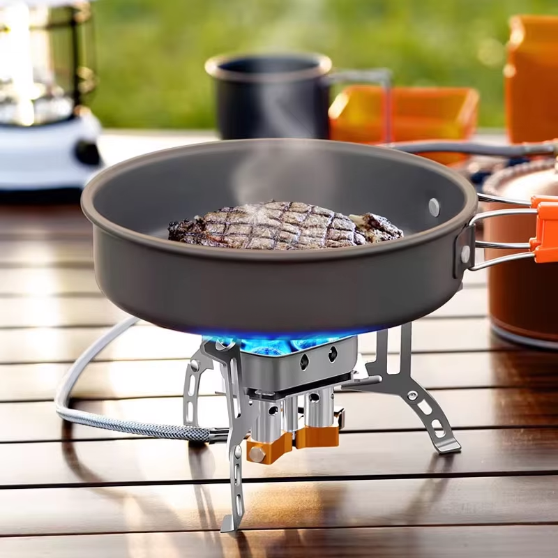 Three-Head Gas Stove Portable  - огляд і ціна Camping Cooking Hardware