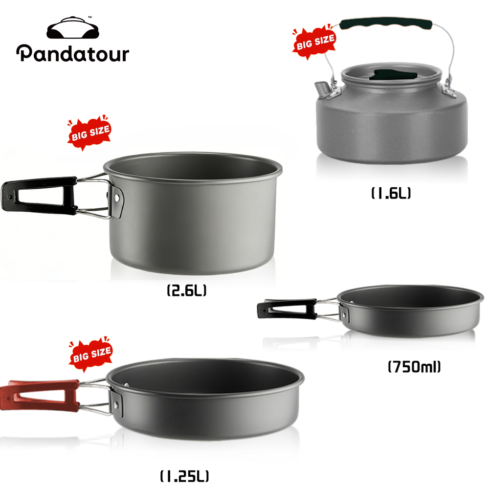 Pandatour Camping Cooking Alum - огляд і ціна Camping Cooking Set 2 Person