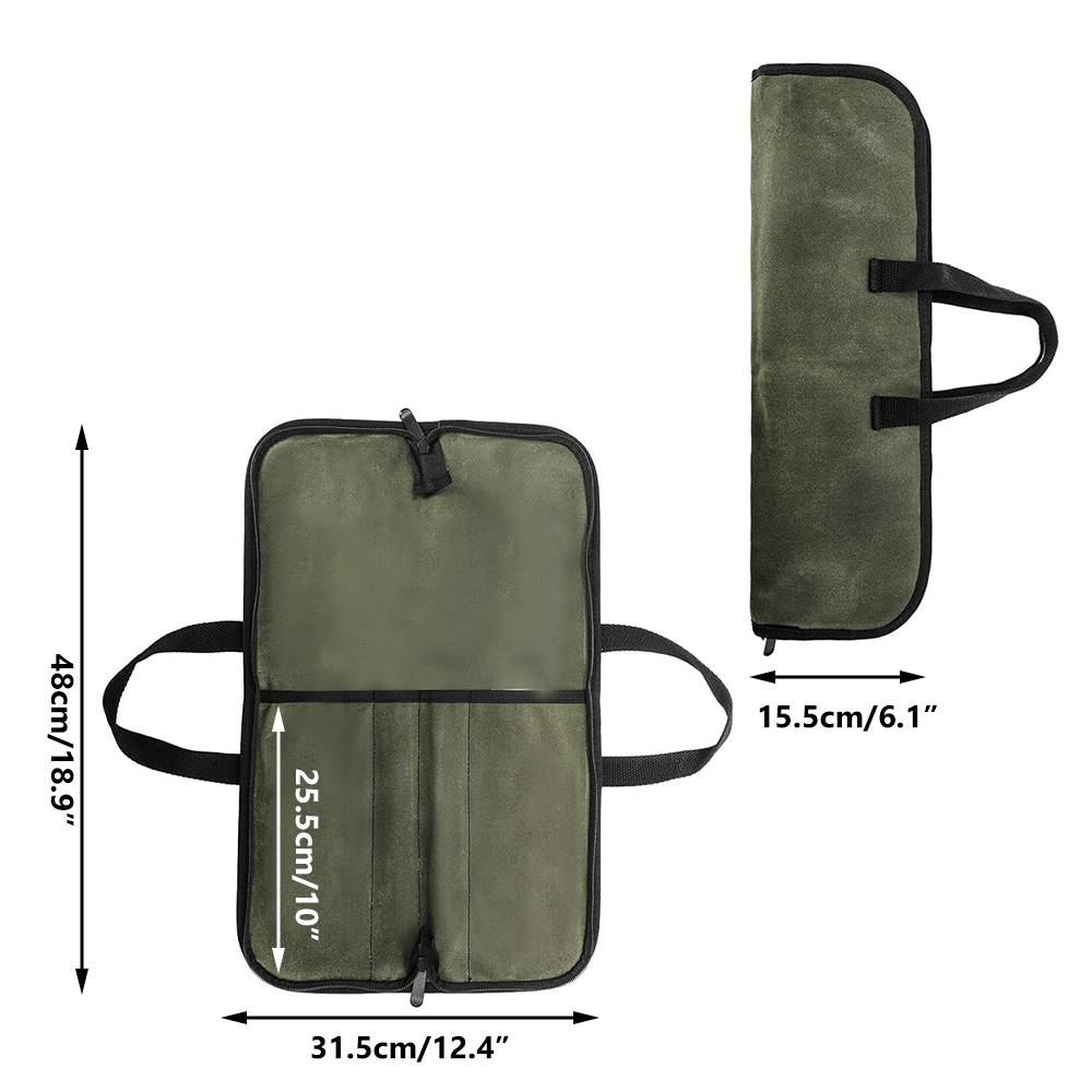 Waxed Canvas Knife Roll Bag Mu - огляд і ціна Camping Cooking Rack