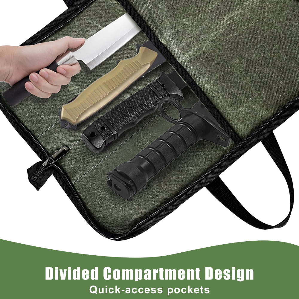 Waxed Canvas Knife Roll Bag Mu - огляд і ціна Camping Cooking Rack
