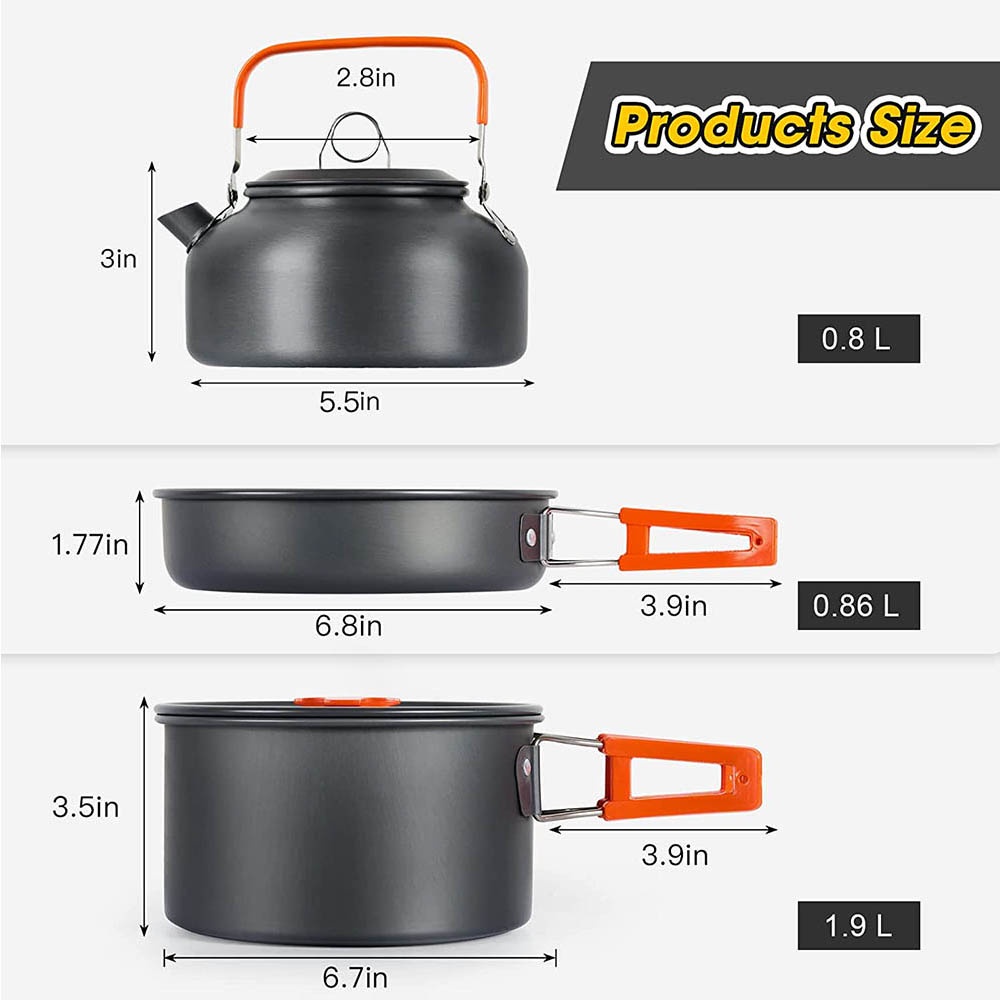 Outdoor camping cooking set, n - огляд і ціна Camping Cooking Equipment Bag