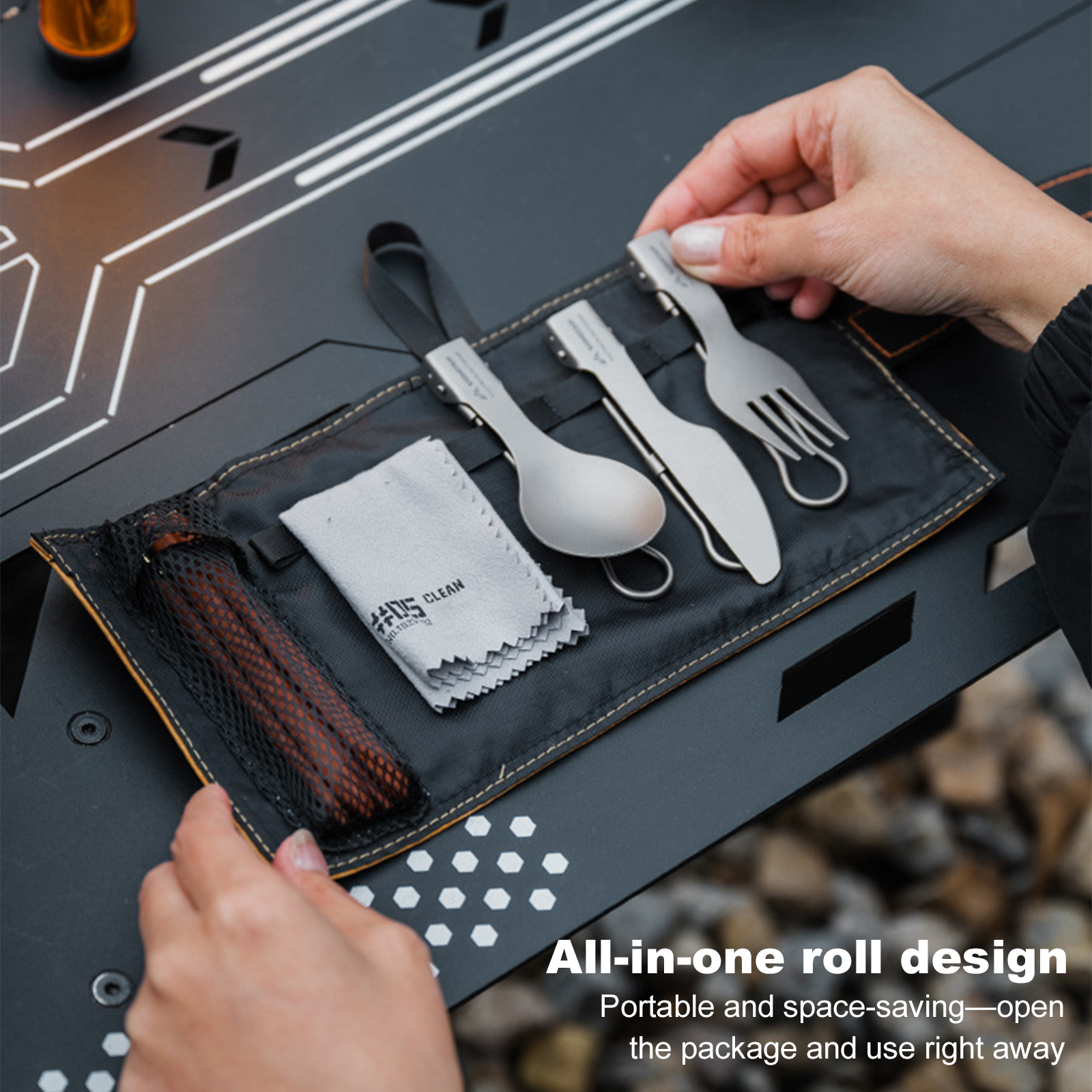 Titanium Camping Utensil Set C - огляд і ціна Camping Cooking Set Compact