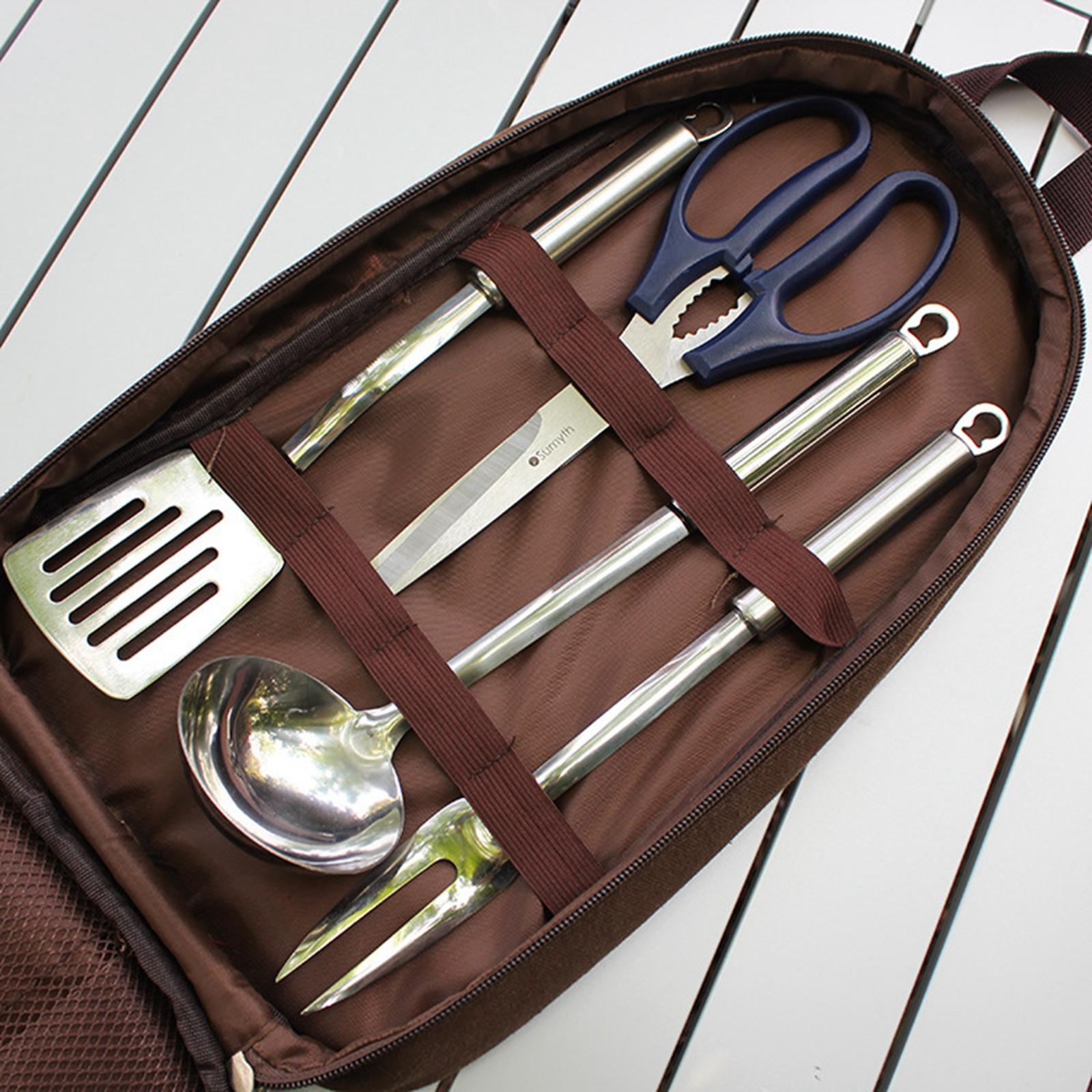 7pcs Camping Kitchen Utensil S - огляд і ціна Camping Cooking Equipment Bag