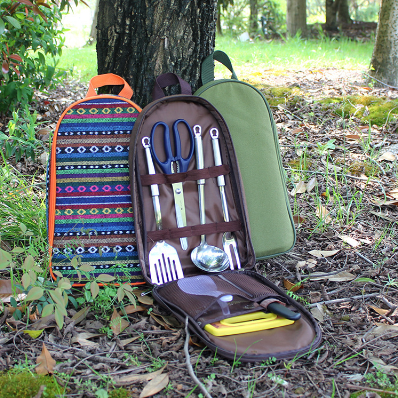 7pcs Camping Kitchen Utensil S - огляд і ціна Camping Cooking Equipment Bag