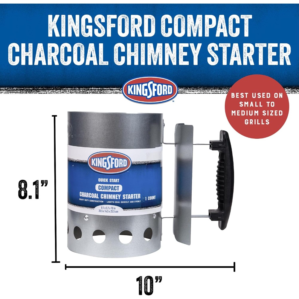 Compact Charcoal Chimney Start - огляд і ціна Charcoal Chimney Starter