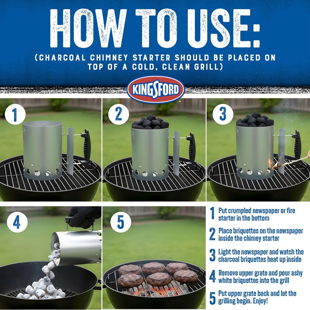 Compact Charcoal Chimney Start - огляд і ціна Charcoal Chimney Starter