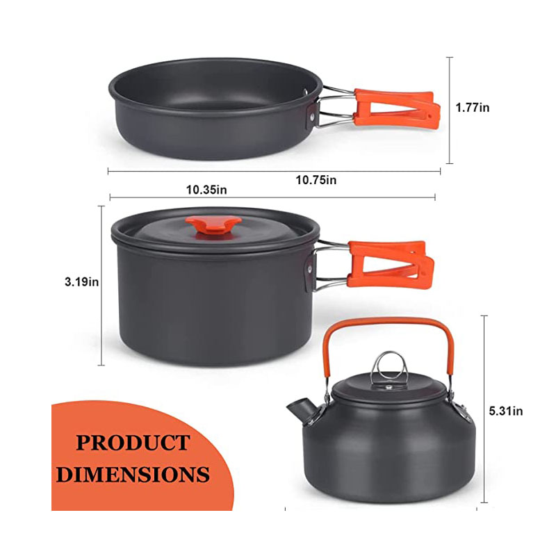 Aluminum Outdoor Camping Cookw - огляд і ціна Camping Cooking Equipment Bag