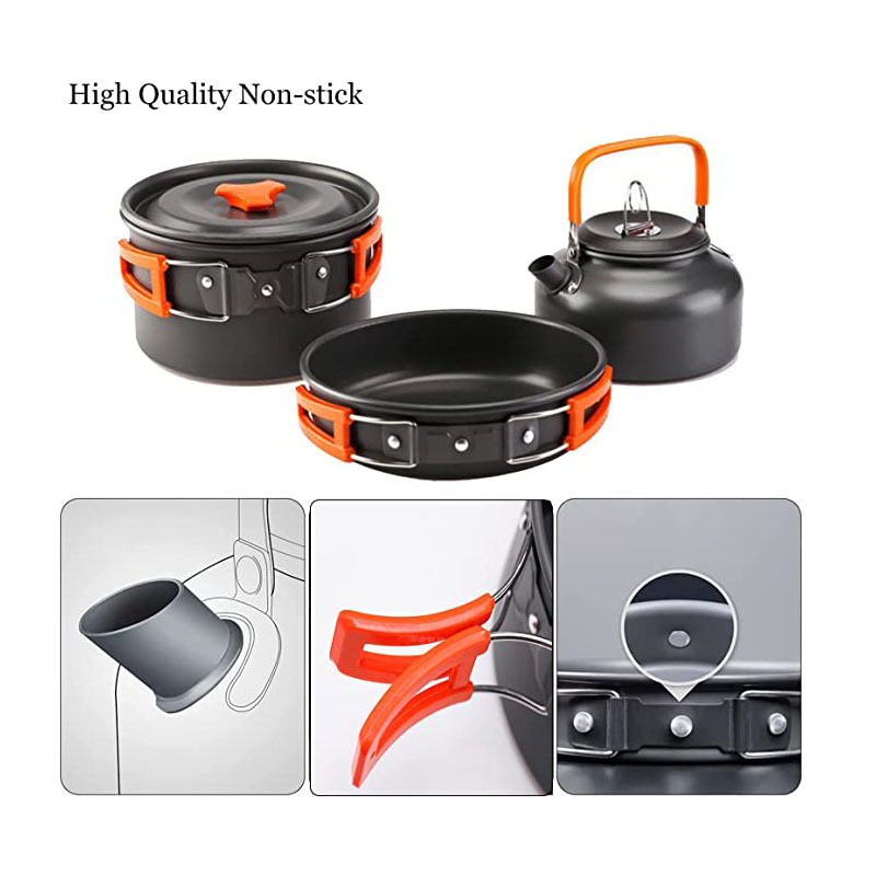 Aluminum Outdoor Camping Cookw - огляд і ціна Camping Cooking Equipment Bag