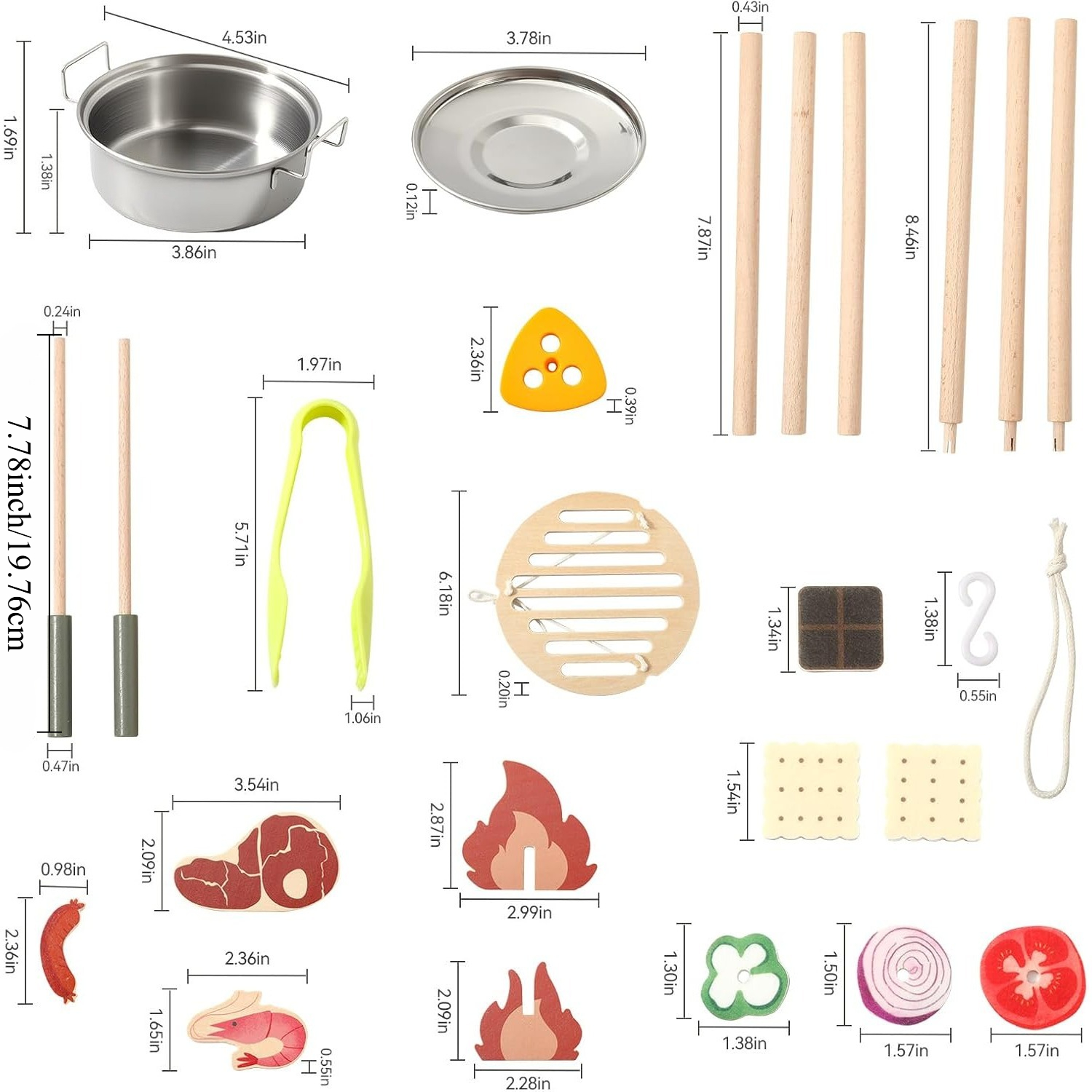 Wooden Kids Camping Toy Set Ca - огляд і ціна Camping Cooking With Kids
