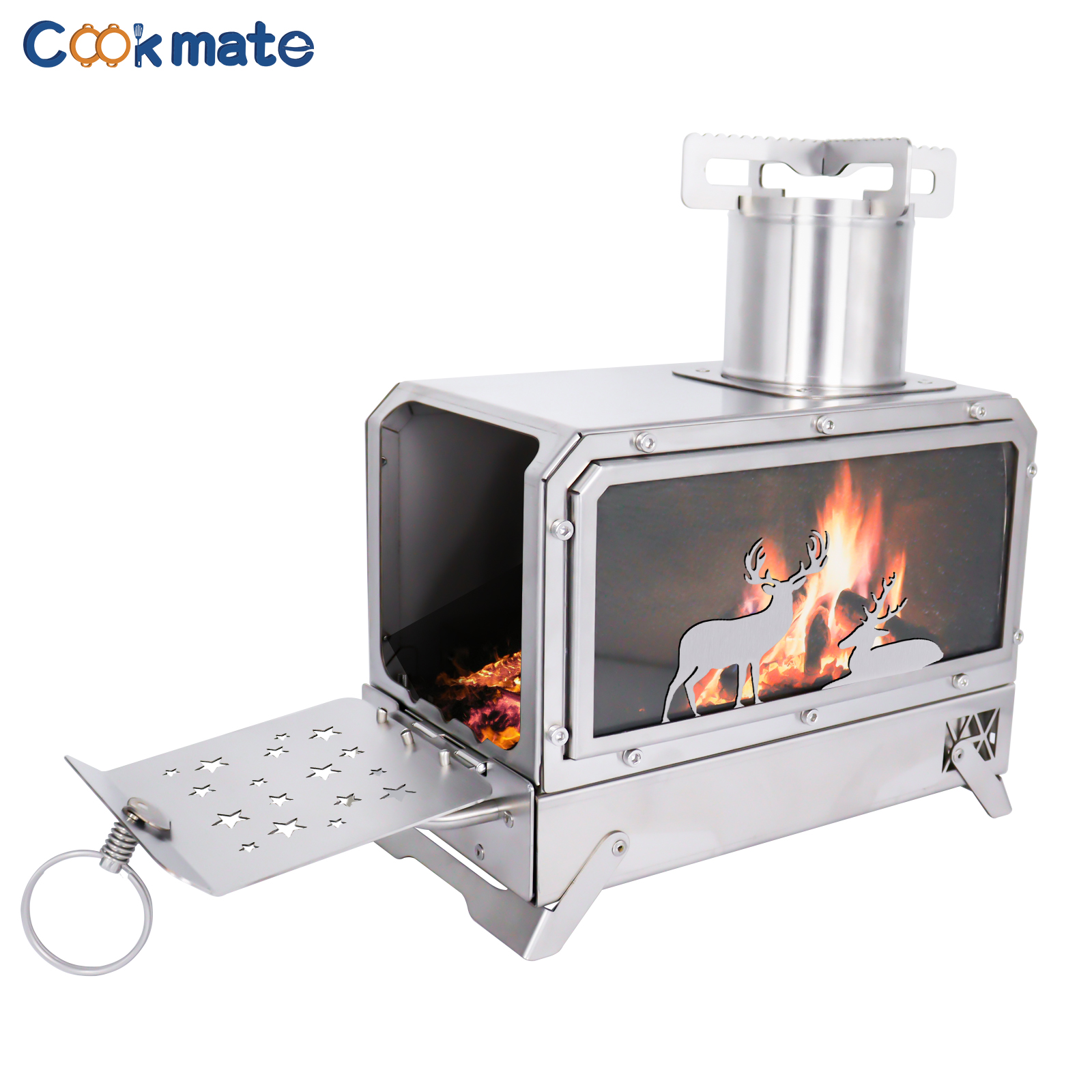 Stainless steel folding firewo - огляд і ціна Camping Cooking Area