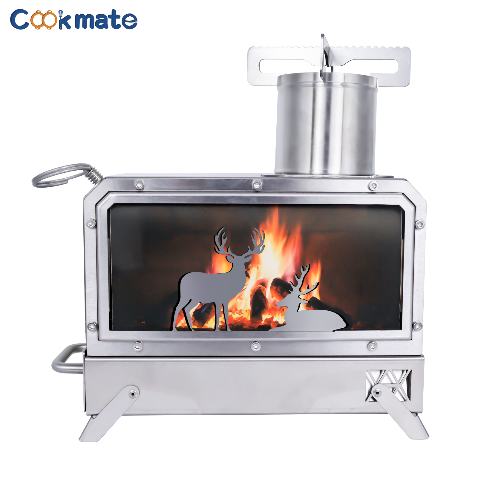 Stainless steel folding firewo - огляд і ціна Camping Cooking Area