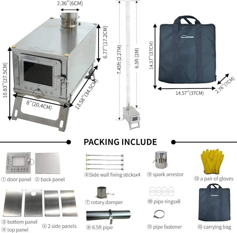 【Popular】DANCHEL S1 Foldable T - огляд і ціна Camping Cooking Area