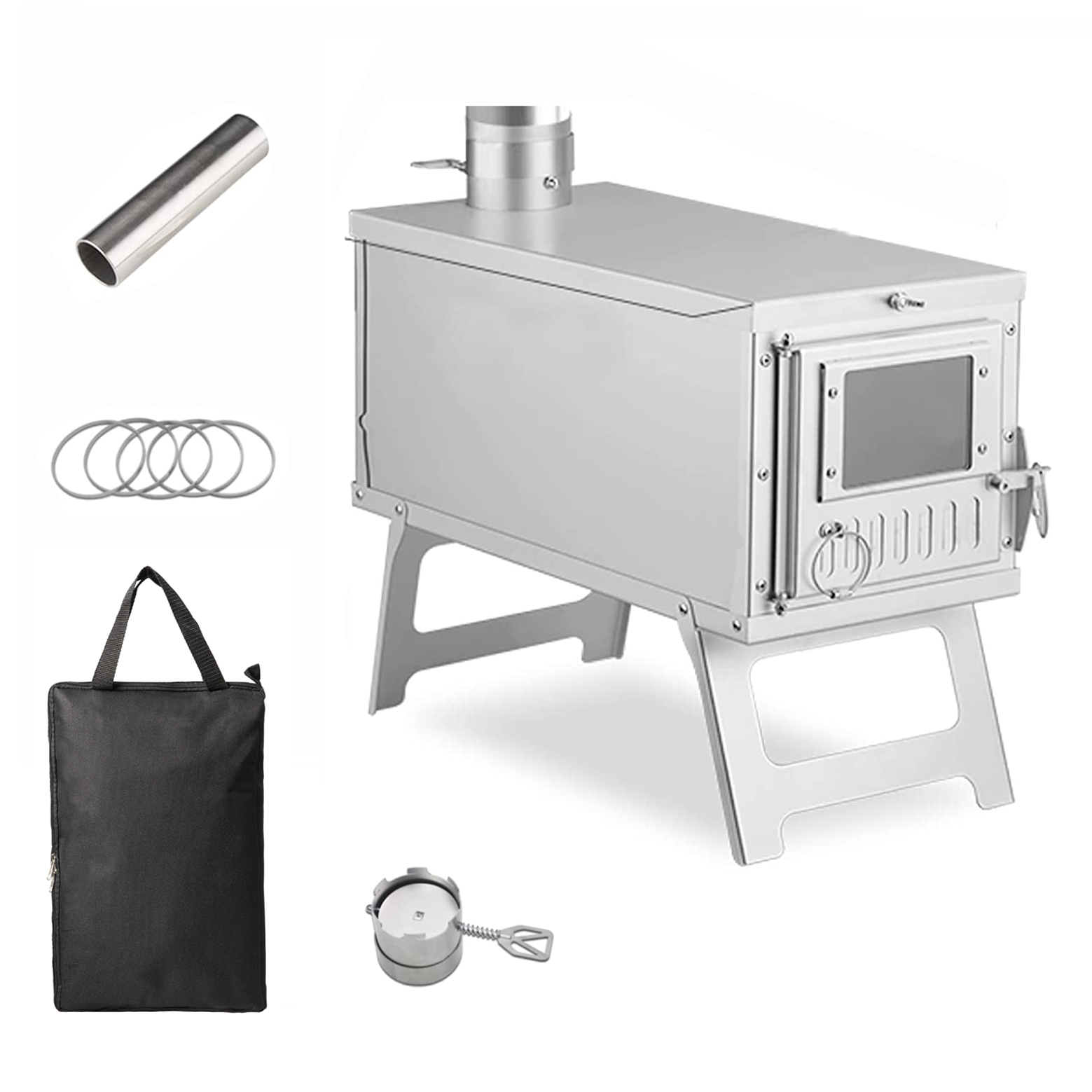 Wood Heater Stove Portable Ten - огляд і ціна Camping Cooking Heater