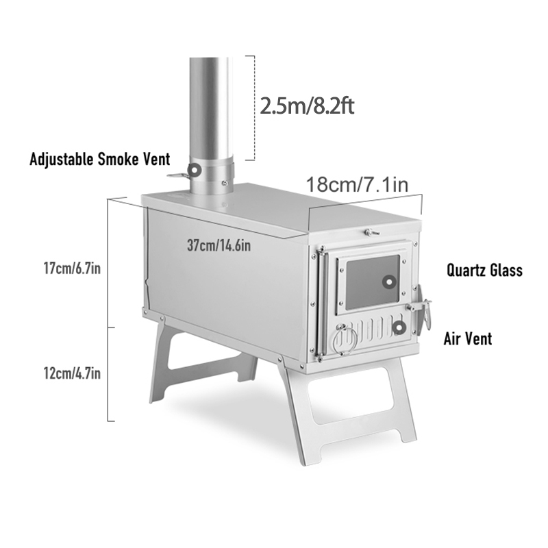 Wood Heater Stove Portable Ten - огляд і ціна Camping Cooking Heater