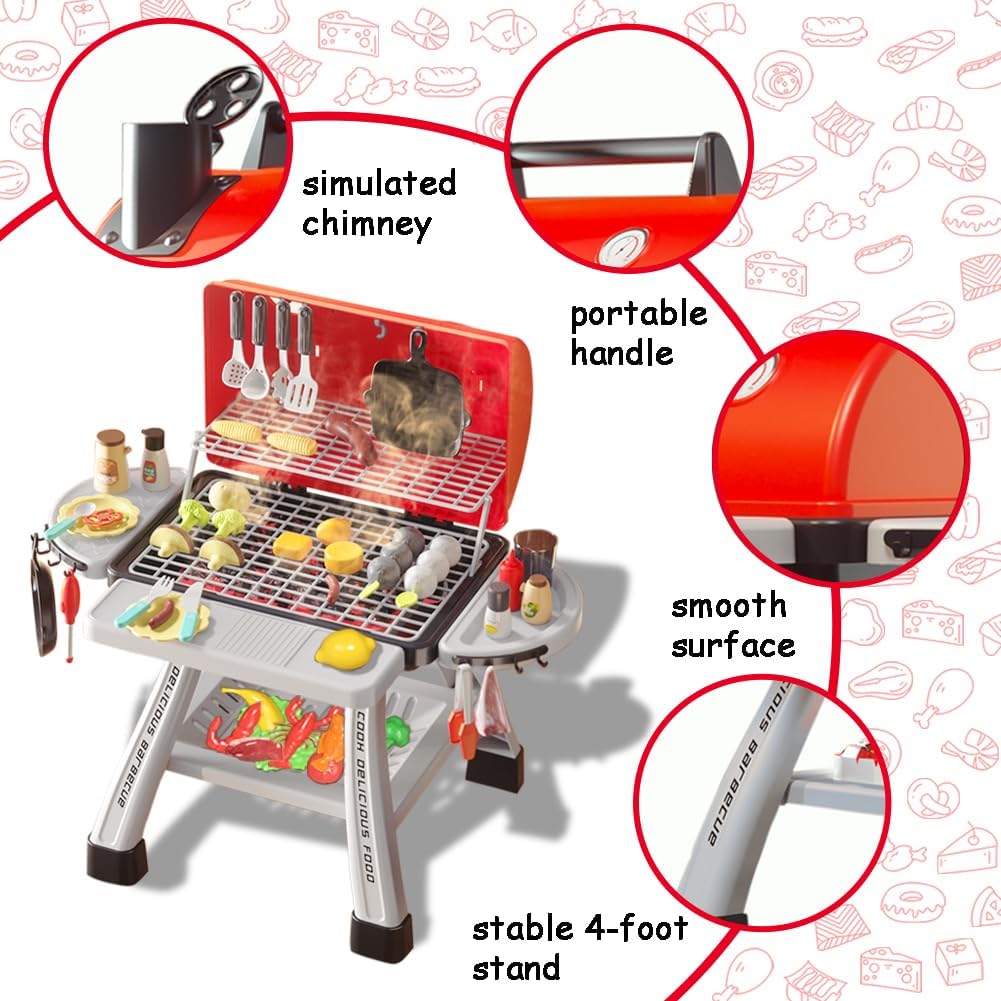 Kids BBQ Grill Playset Play Ki - огляд і ціна Camping Cooking With Kids