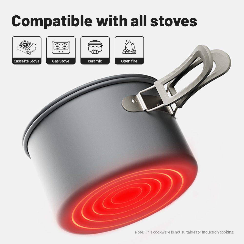 Naturehike Camping Cookware Ki - огляд і ціна Camping Cooking Set 2 Person