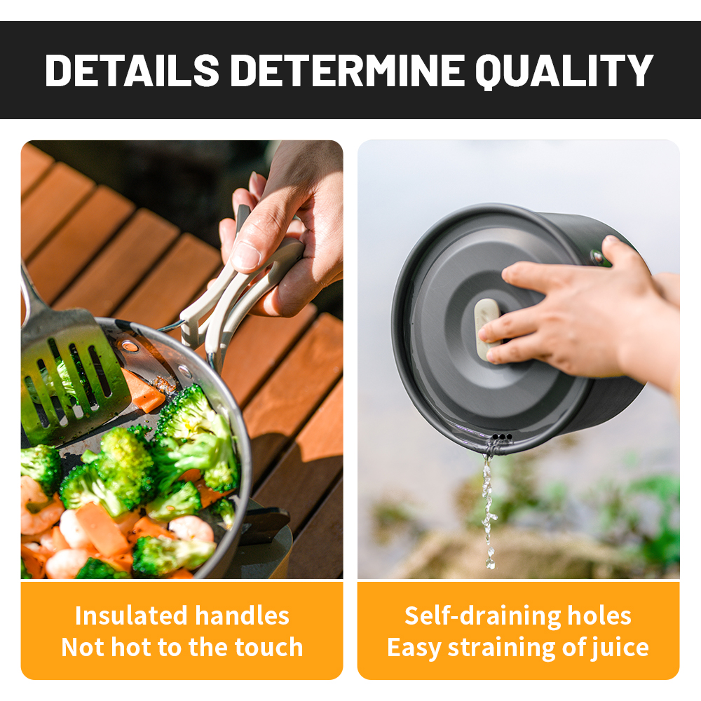 Naturehike Camping Cookware Ki - огляд і ціна Camping Cooking Set 2 Person