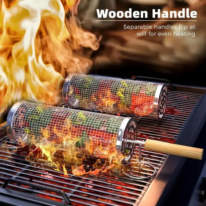 Stainless Steel BBQ Grill Bask - огляд і ціна Camping Cooking Area