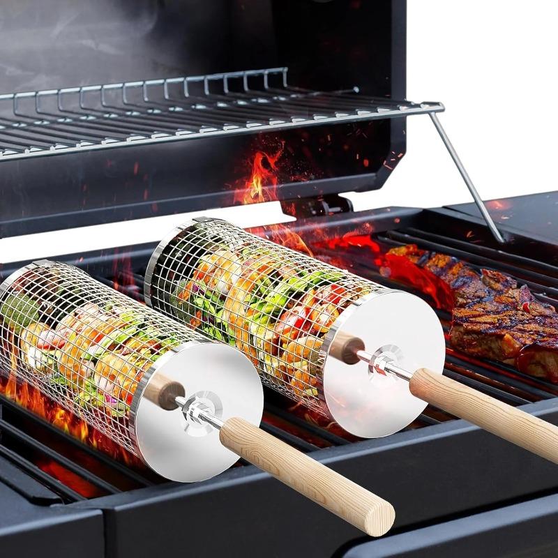 Stainless Steel BBQ Grill Bask - огляд і ціна Camping Cooking Area
