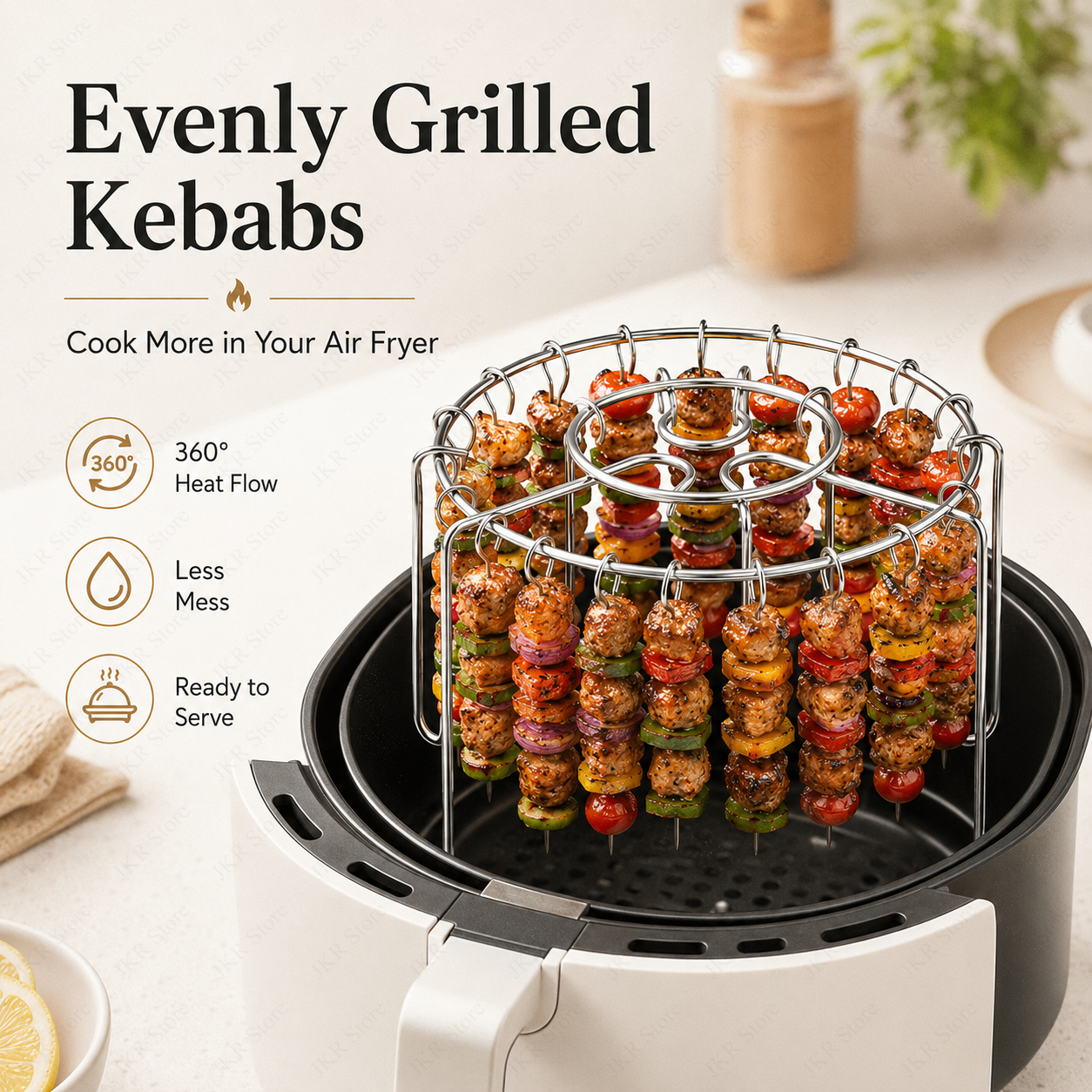 Vertical BBQ Skewer Stand Stai - огляд і ціна Camping Cooking Rack