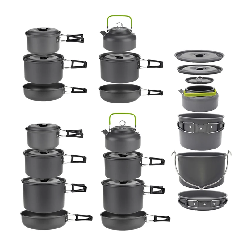 Camping Cookware Set for 1-7 P - огляд і ціна Camping Cooking Set 2 Person