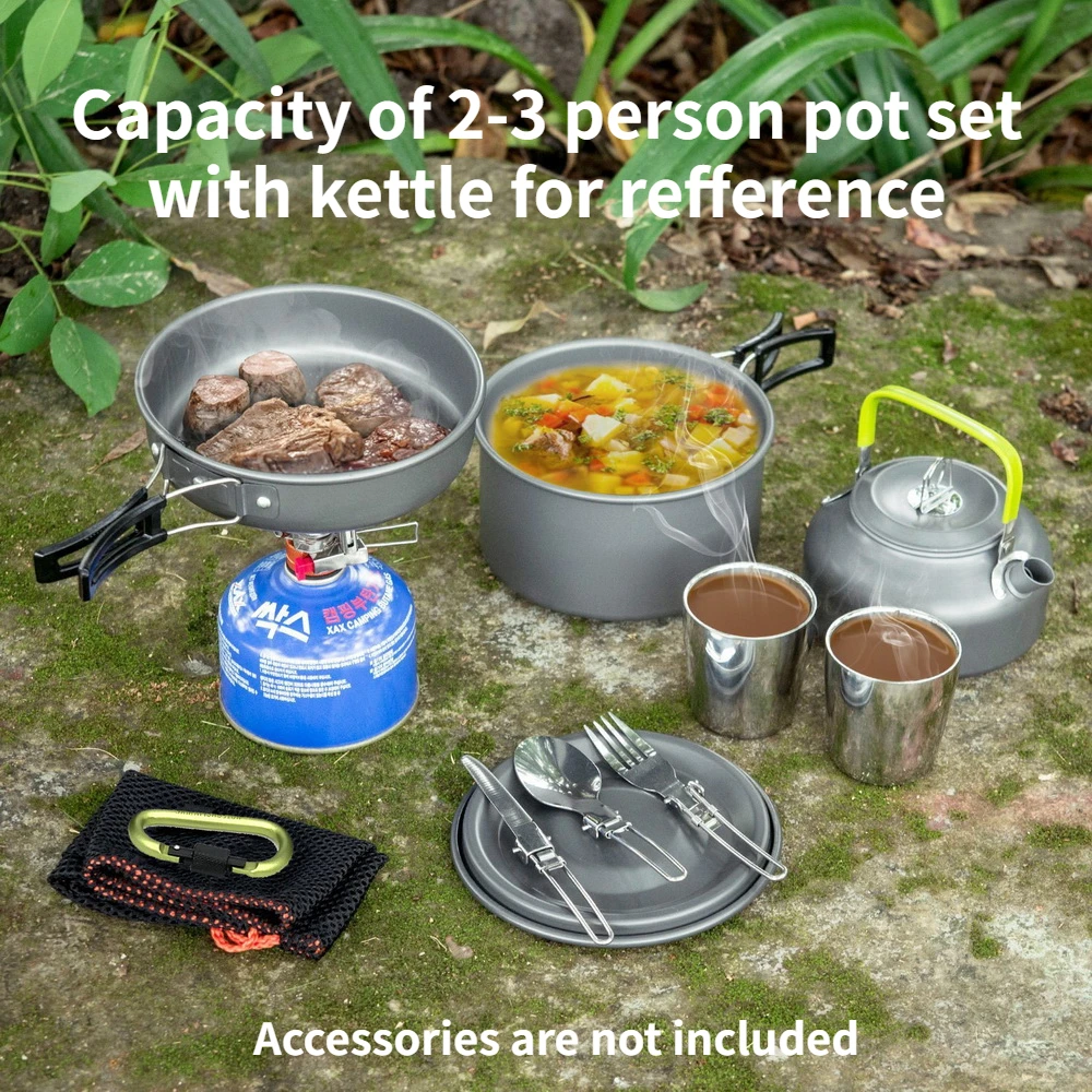 Camping Cookware Set for 1-7 P - огляд і ціна Camping Cooking Set 2 Person