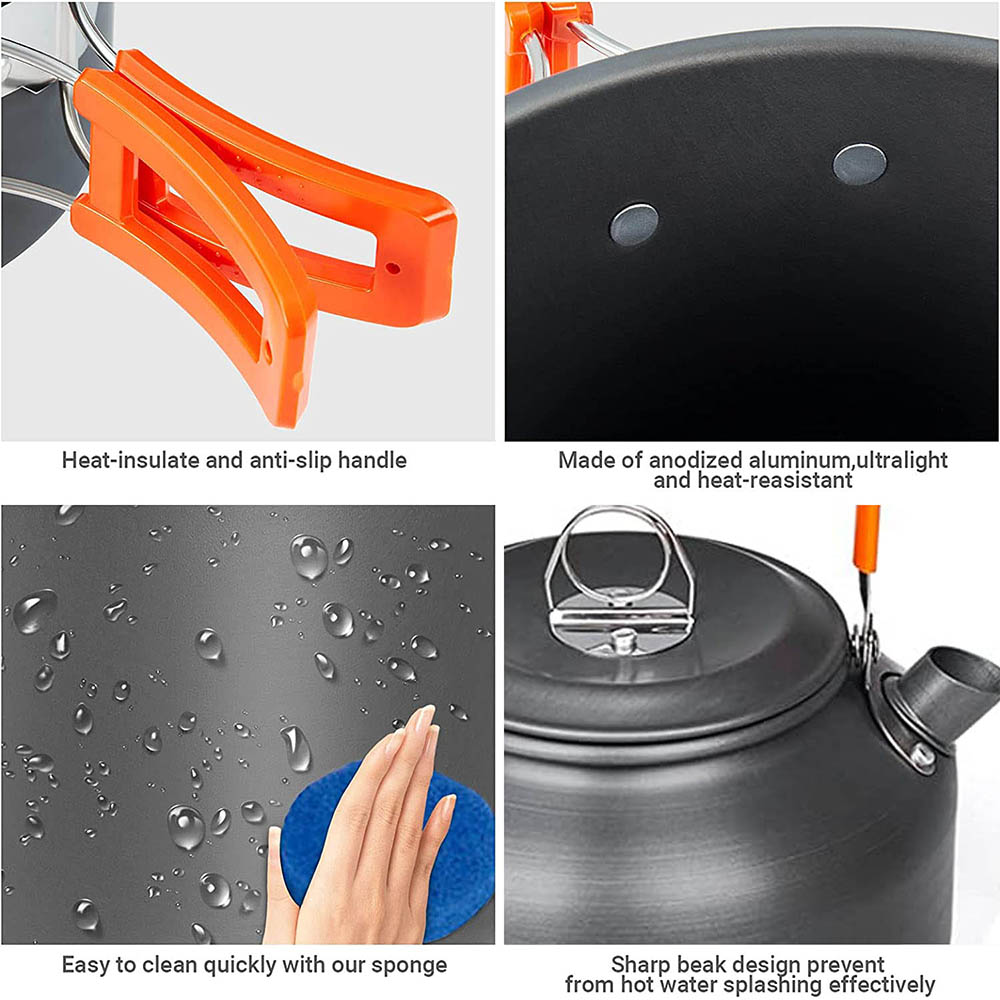 1pcs/1set Camping Cookware Kit - огляд і ціна Camping Cooking Set Compact