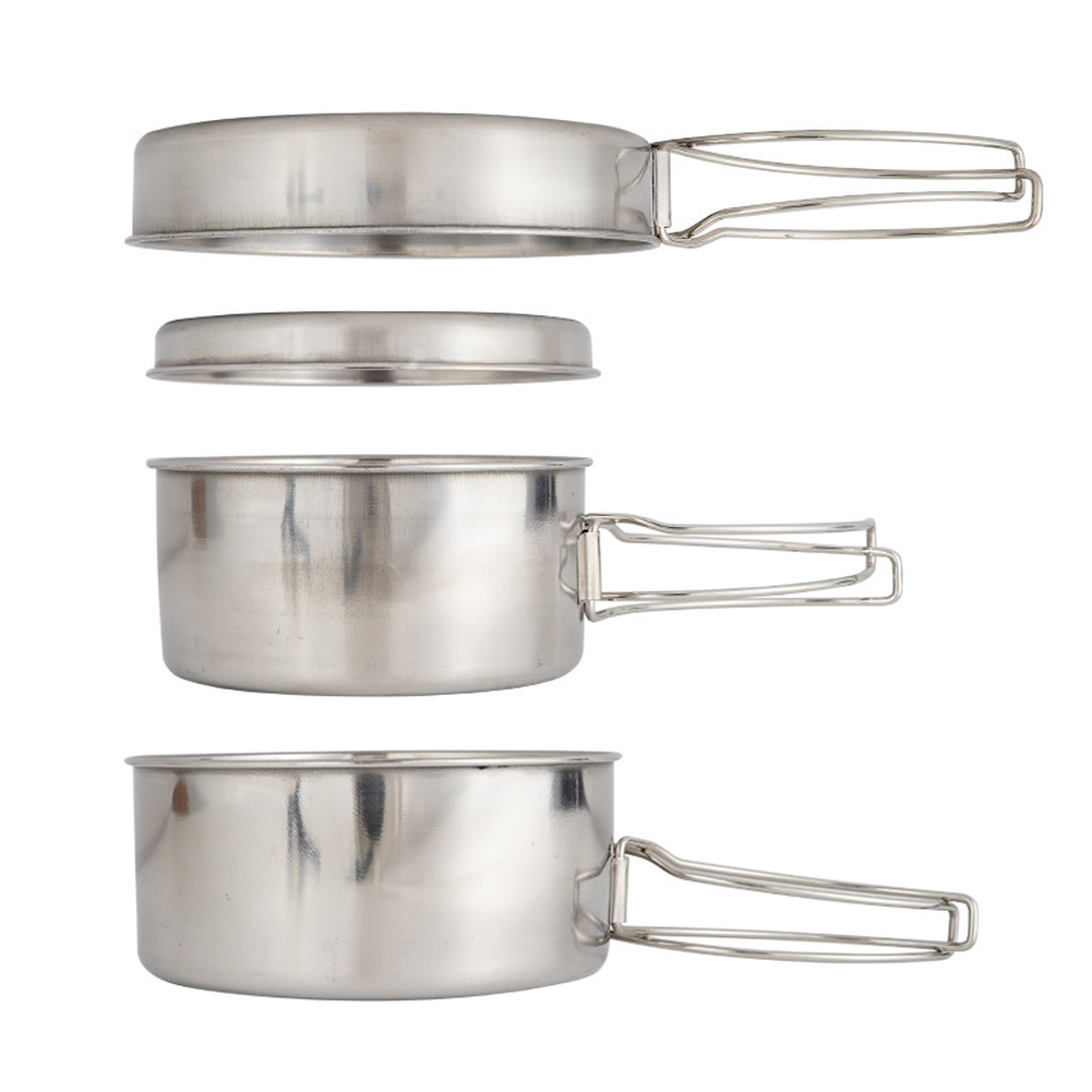 Outdoor 4-Piece Stainless Stee - огляд і ціна Camping Cooking Set 2 Person