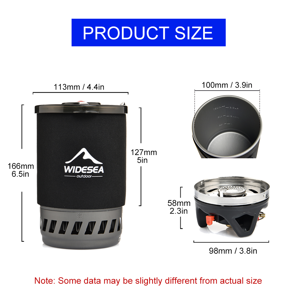 Widesea Portable Camping Coffe - огляд і ціна Camping Cooking Set 2 Person