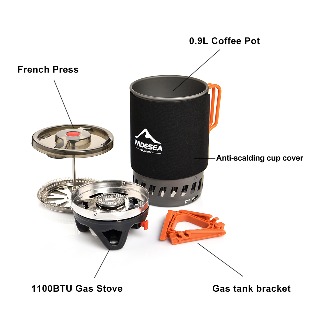 Widesea Portable Camping Coffe - огляд і ціна Camping Cooking Set 2 Person
