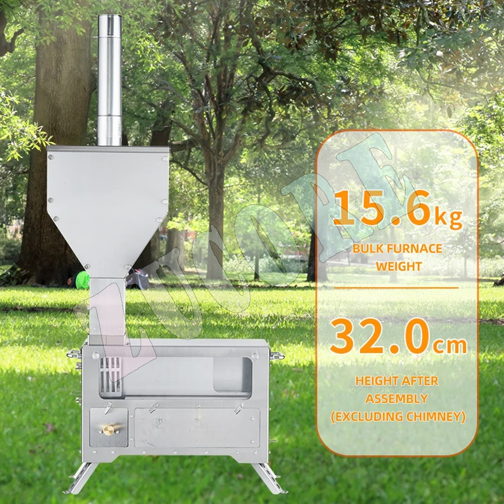 Portable Outdoor Fire Wood Hea - огляд і ціна Camping Cooking Heater