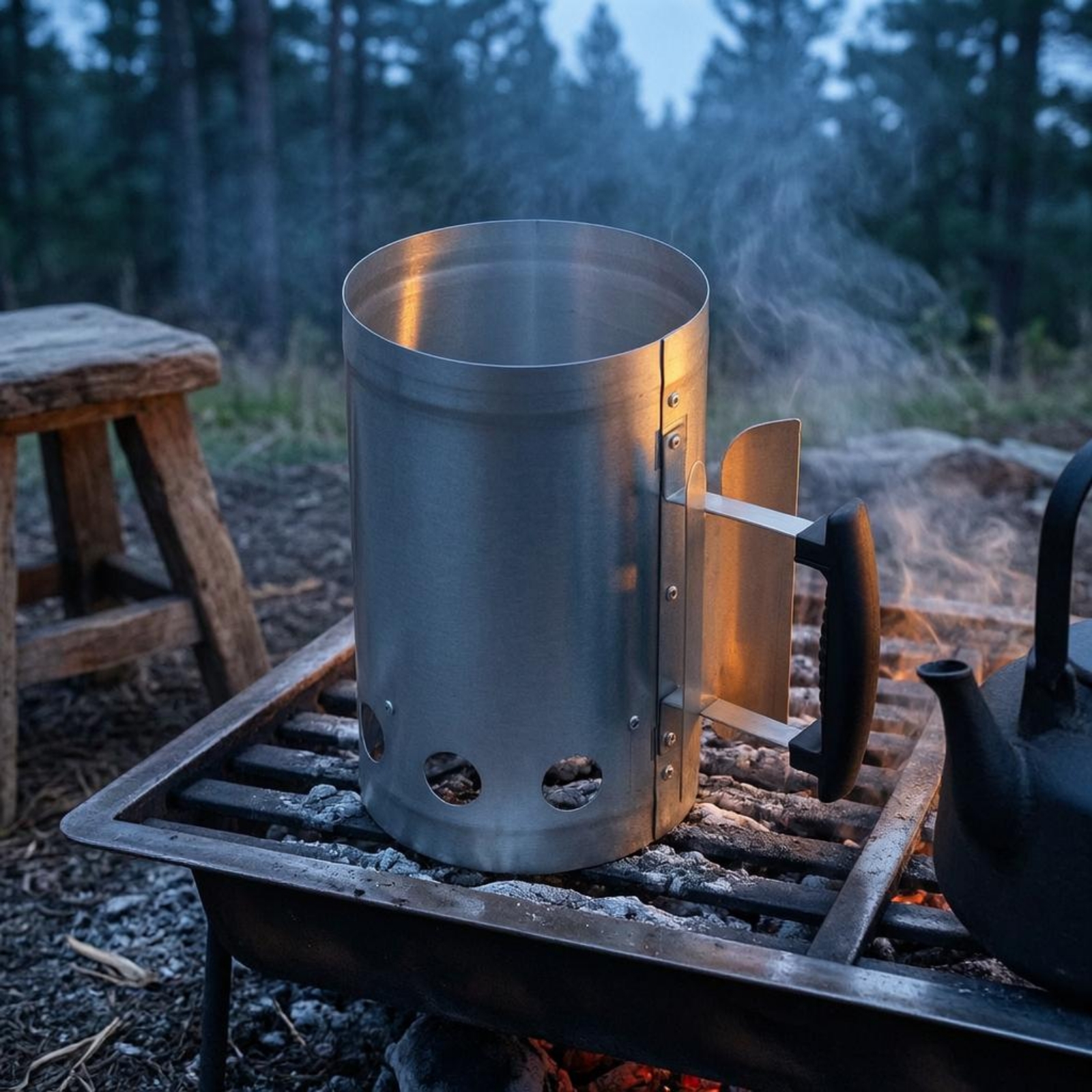 Charcoal Chimney Starter Cylin - огляд і ціна Charcoal Chimney Starter
