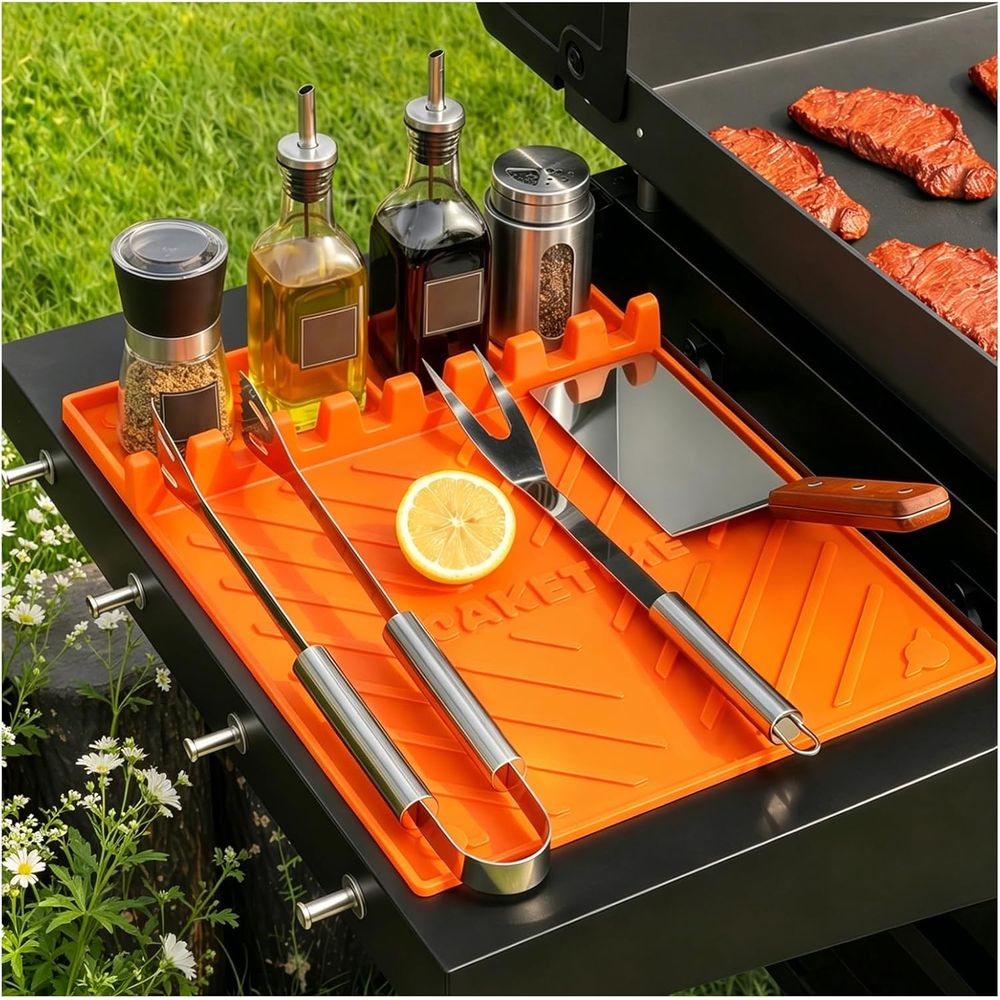 Silicone Grill Mats or Griddle - огляд і ціна Camping Cooking Area